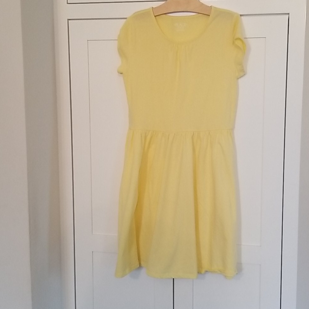 Girls CHILDRENS PLACE Yellow short sleeve dress Size XL